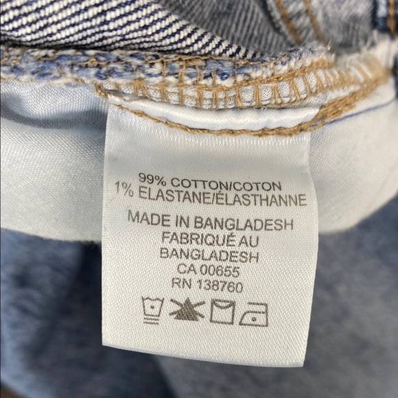 R Jeans High Rise Straight Leg Relaxed Fit Acid Wash - Picture 10 of 10